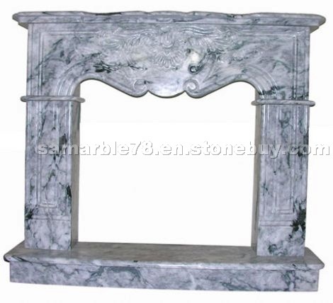 Sunny grey fireplace