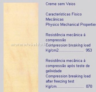 Creme sem Veios