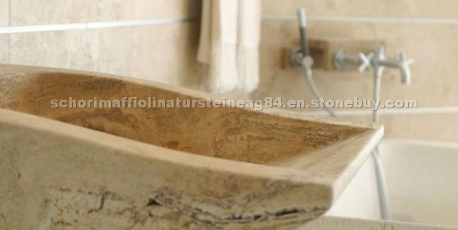 Travertine Wash Basin