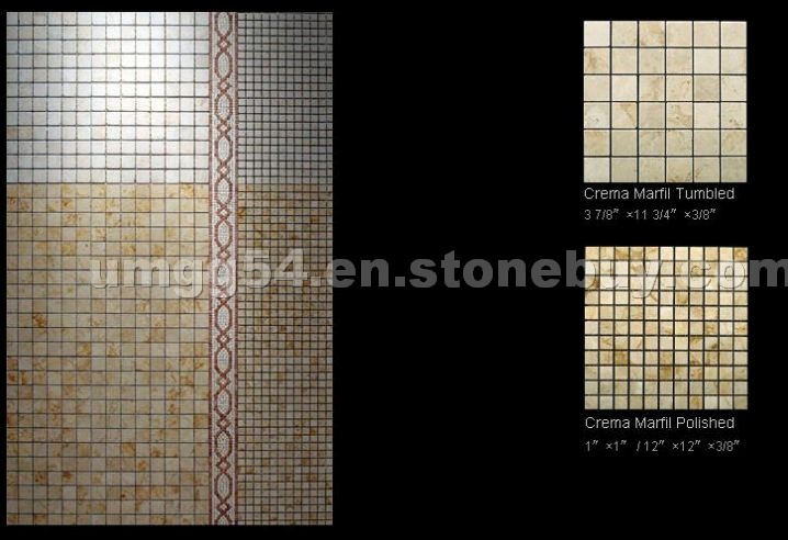 Crema Marfil Mosaics