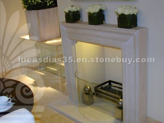 Elysees Fireplace Surround in Limeira Stone