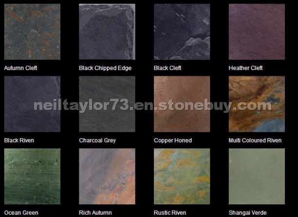 Slate tiles