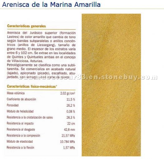 Arenisca de la Marina Amarilla Arenisca de la Marina Amarilla
