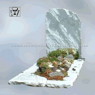 Tombstone with crude stone