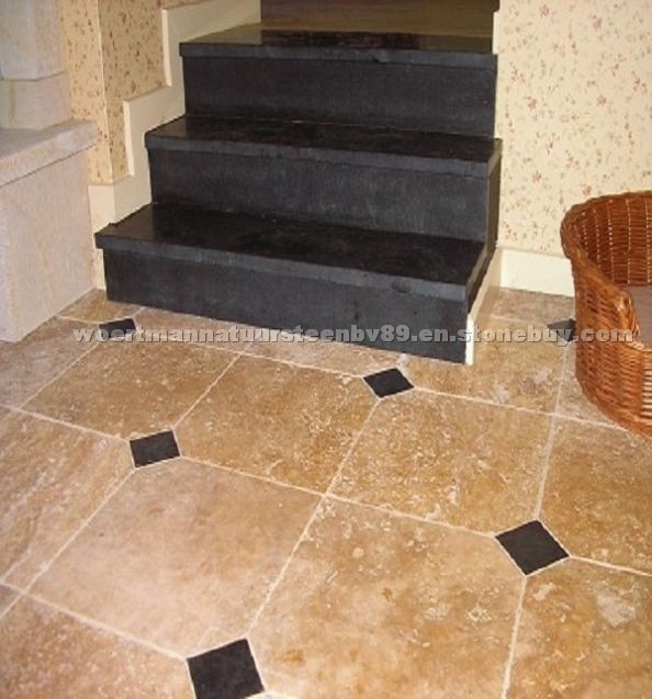 Natural stone floors, stairs and terraces