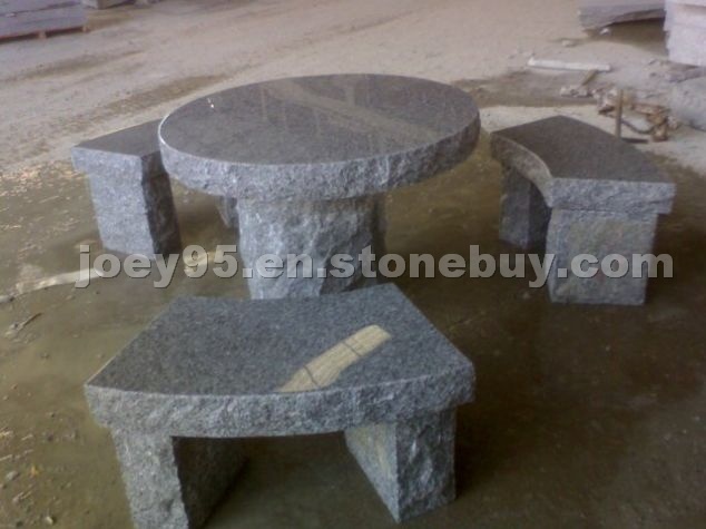granite table & bench