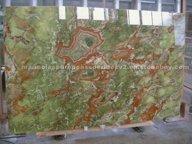 Onice Verde tiles, slabs