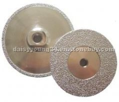 Vacuum brazed diamond cutting and grinding disc