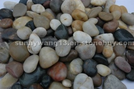 Marble mixed color pebbles
