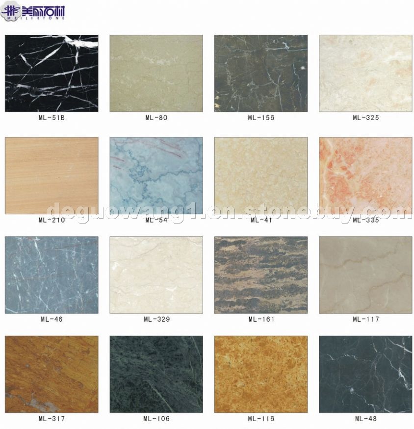 China imported marble tiles