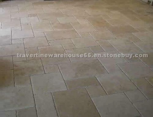 Light Classic Travertine Filled Honed Chipped Edge