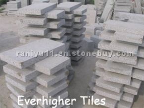 Gray granite tiles