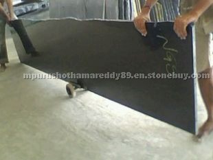 Polished Random Black Granite Slab