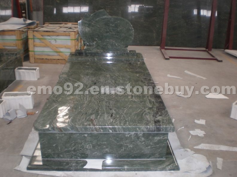 Green Granite Tombstone