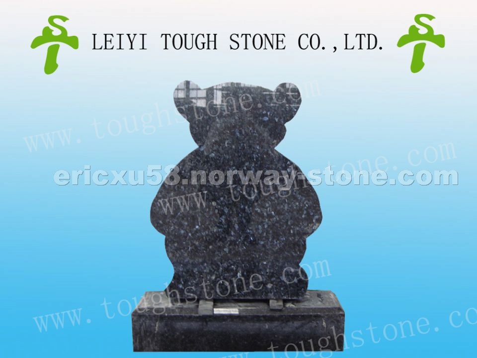 Blue Pearl Granite Gravestone