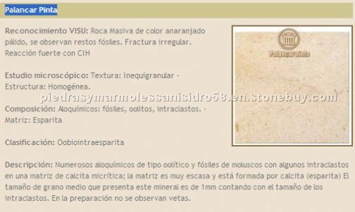 Palancar Pinta limestone Palancar Pinta limestone