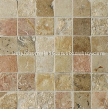 Reclaimed Biblical Travertine Mosaic