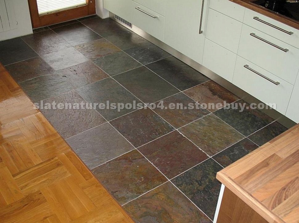 Slate multicolour tiles