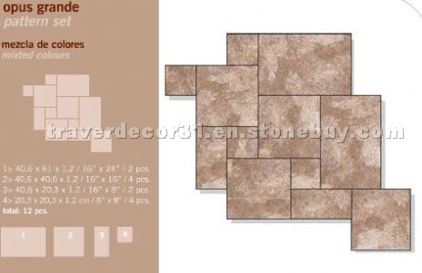 Travertine Opus Pattern Set Travertine Opus Pattern Set