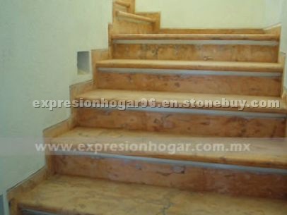Travertine stairs