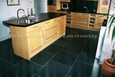 Slate kitchen floor tiles