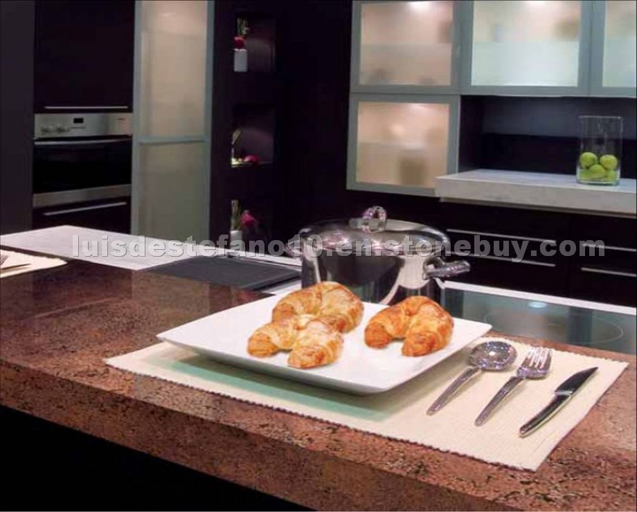 Countertop in Juparana Bordeaux Polished