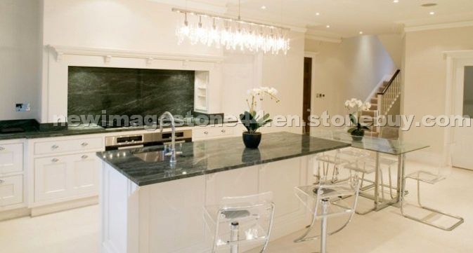 Kitchen worktops in Green Galaxy