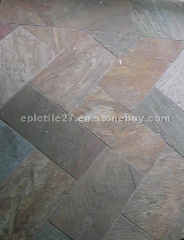 Quartzite floor tile