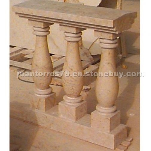 Tikul and Coquina Stone Baluster