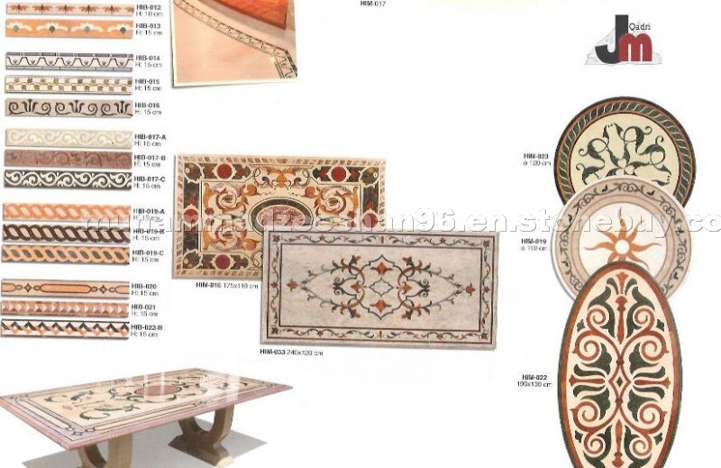 Marble Inlay Tabletops