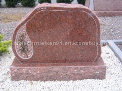 Tombstone Polished Vanga red granite
