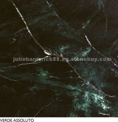 Verde Assoluto marble tiles