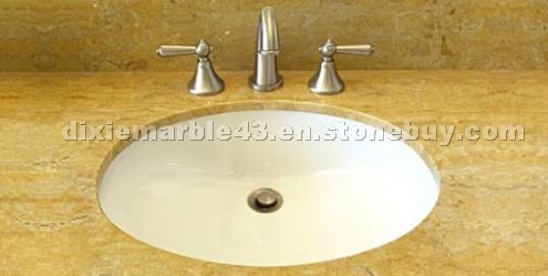 Beige marble vanity top