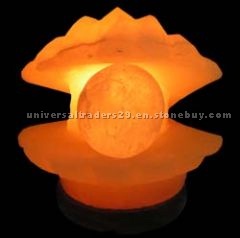 Handcrafted Pearl Shell Salt Lamp