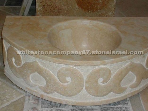Jerusalem stone vanity top