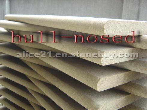 Bull - Nosed Beige Sandstone Stairs and Steps