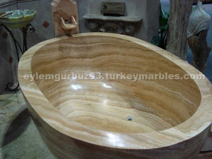 Travertine Bathtub