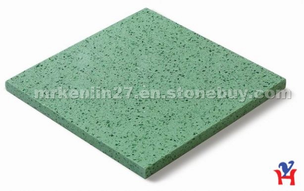 quartz tiles -green with mirror