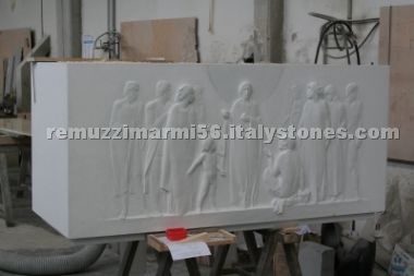 White marble art work