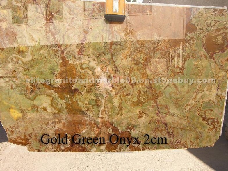 Gold Green Onyx 2cm