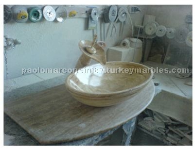 Travertine Sink, Basin