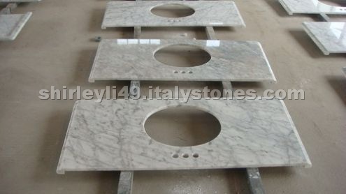 Bianco Carrara White Marble Vanity Top Bianco Carrara White Marble Vanity Top