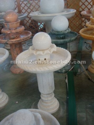 Snow White Marble Fountain