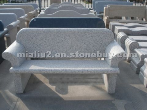 Red pock granite bench L20-018 Red pock granite bench L20-018