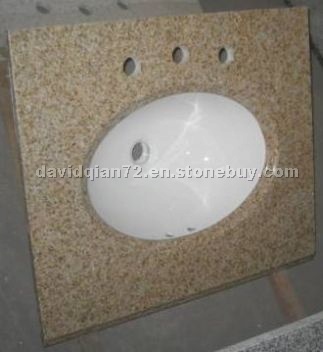 G682 granite vanity top,yellow granite vanities
