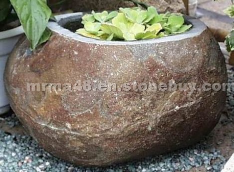 Granite Carved Flower pot Granite Carved Flower pot
