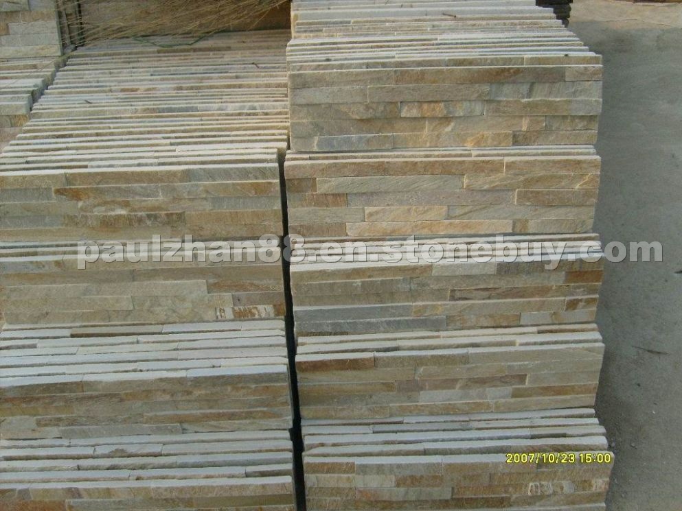 P014 yellow slate stone veneer P014 yellow slate stone veneer