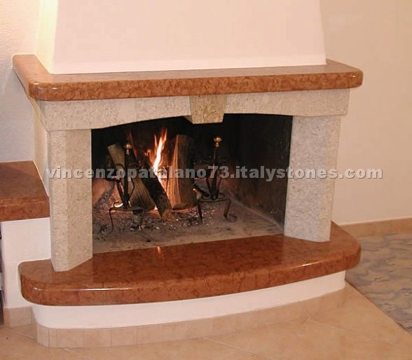 Red Marble Fireplaces