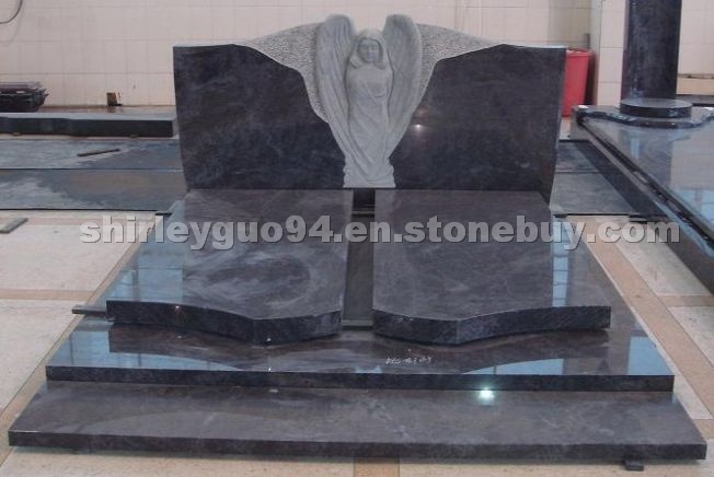 Bahama Blue granite tombstone monuments headstone