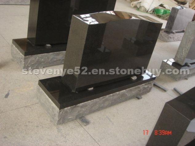 Shanxi Black Granite Headstone Shanxi Black Granite Headstone